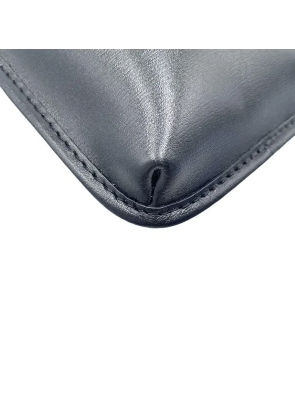 Fendi Shoulder Bag Phone Pouch Black Leather Smartphone